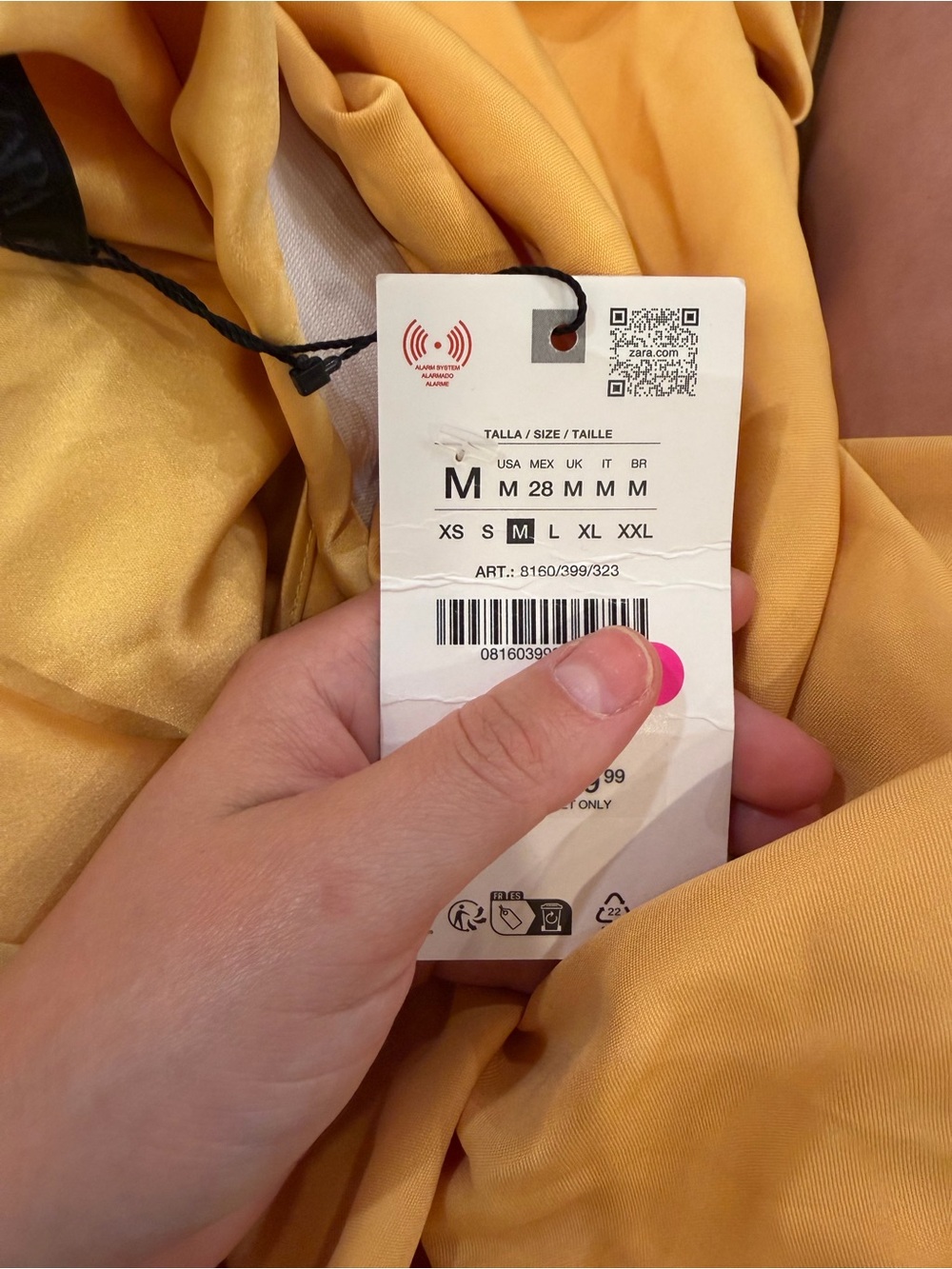Zara Gold Satin Midi Slip Skirt - Picture 4 of 4